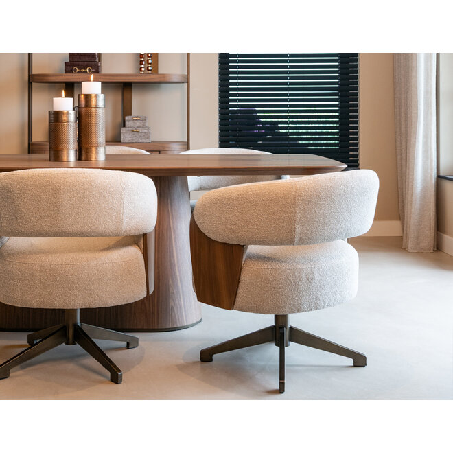 Eetkamerstoel Pollux lodge desert walnut - swivel