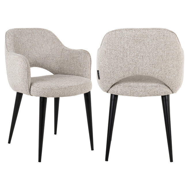 Eetkamerstoel Giovanna natural fancy fire retardant