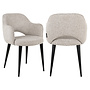 Eetkamerstoel Giovanna natural fancy fire retardant