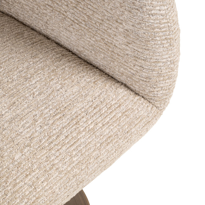 Eetkamerstoel Aldo natural linear swivel