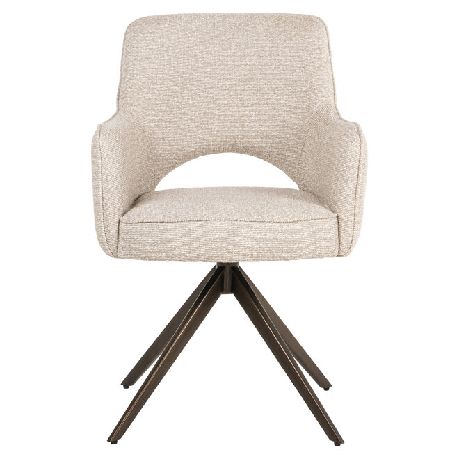 Eetkamerstoel Ginerva biscotti swivel