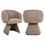 Eetkamerstoel Quiriro mocca linear swivel