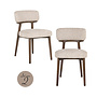 Eetkamerstoel Basker natural linear (Set of 2)