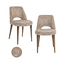 Eetkamerstoel Delphine lovely nature fire retardant (Set of 2)