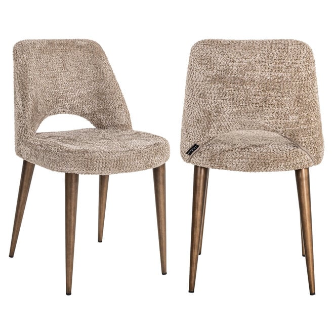 Eetkamerstoel Delphine lovely nature fire retardant (Set of 2)