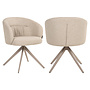 Eetkamerstoel Olivia biscotti swivel