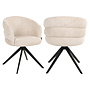 Eetkamerstoel Serenity niagara beige swivel fire retardant
