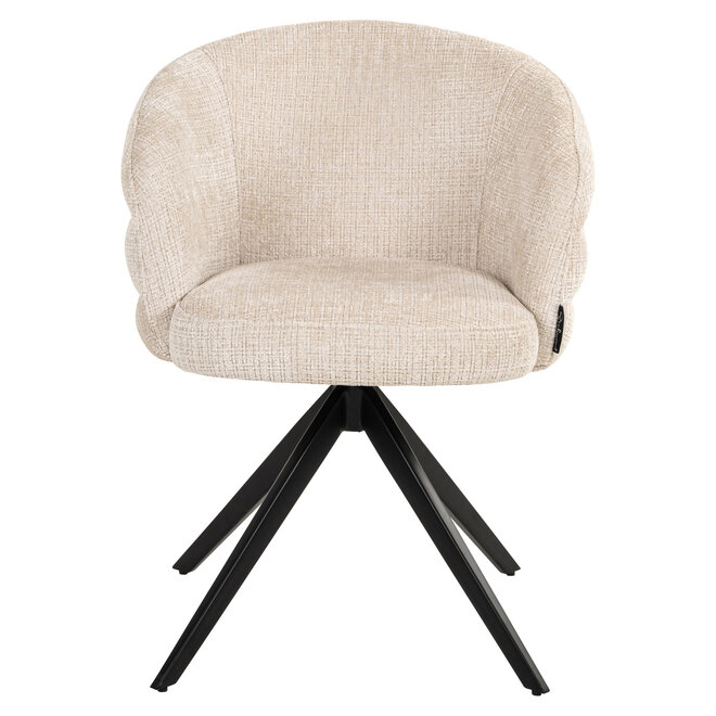 Eetkamerstoel Serenity niagara beige swivel fire retardant