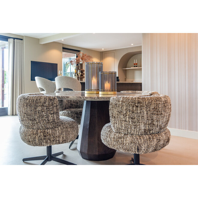 Eetkamerstoel Alexis brown omara swivel