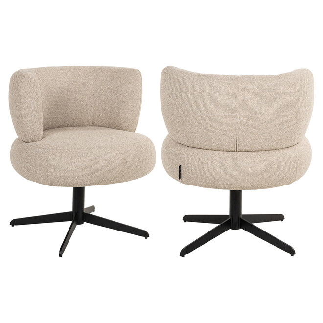 Eetkamerstoel Alexis biscotti swivel