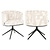 Eetkamerstoel Cheyenne beige graffic swivel