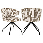 Eetkamerstoel Milly moss graffic swivel