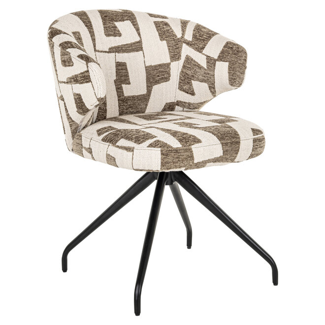 Eetkamerstoel Milly moss graffic swivel
