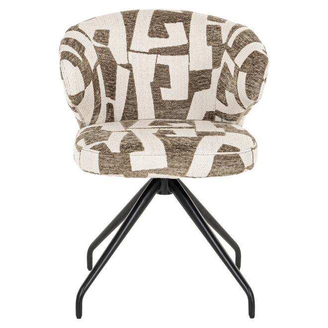 Eetkamerstoel Milly moss graffic swivel