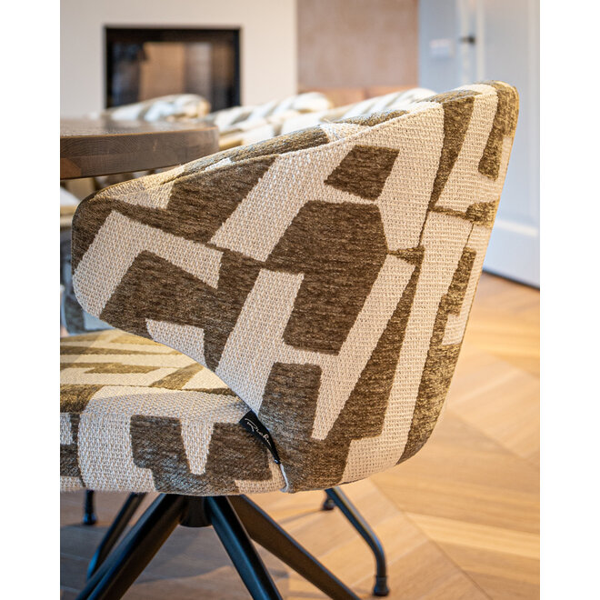 Eetkamerstoel Milly moss graffic swivel