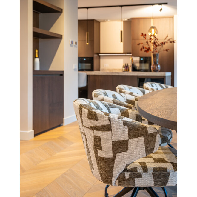 Eetkamerstoel Milly moss graffic swivel