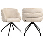 Eetkamerstoel Kayla cream unicorn swivel