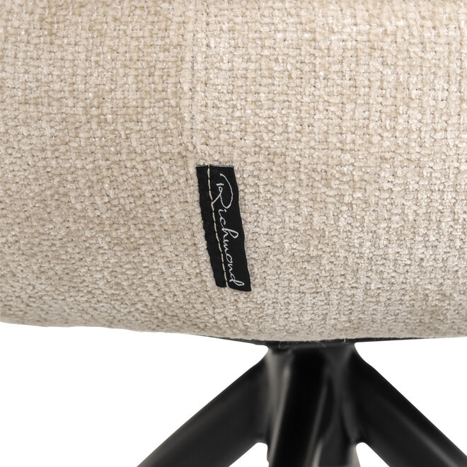 Eetkamerstoel Kayla cream unicorn swivel