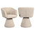 Eetkamerstoel Madeline cream unicorn swivel