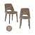Eetkamerstoel Cecilia niagara stone fire retardant (Set of 2)