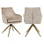 Eetkamerstoel Lisonne trendy nature swivel