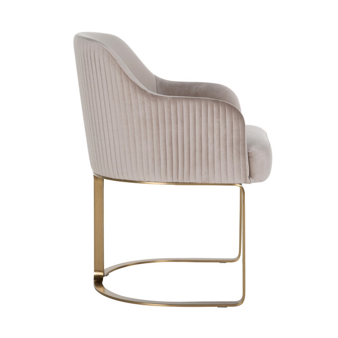 Eetkamerstoel Hadley khaki velvet fire retardant