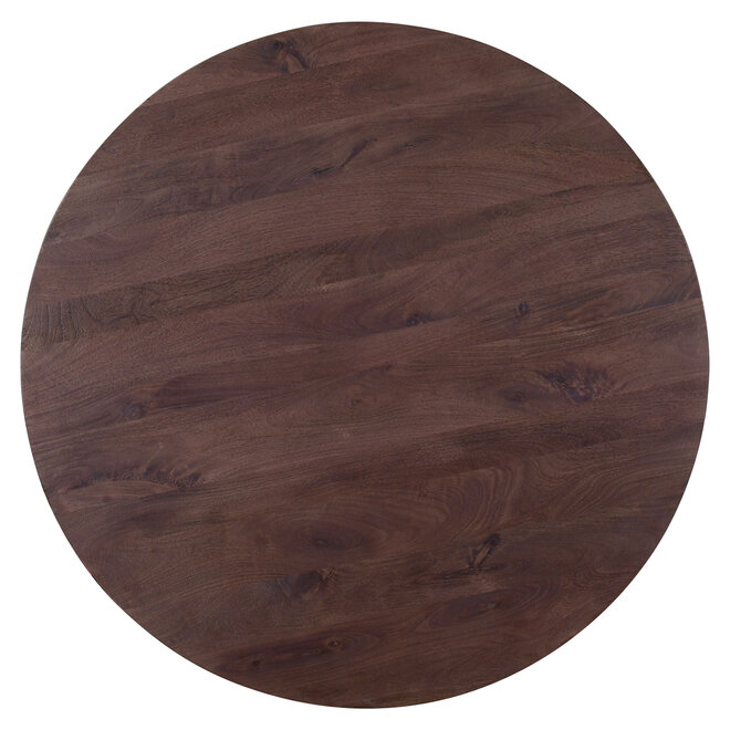 Eettafel Baldwin spicebrown 130Ø