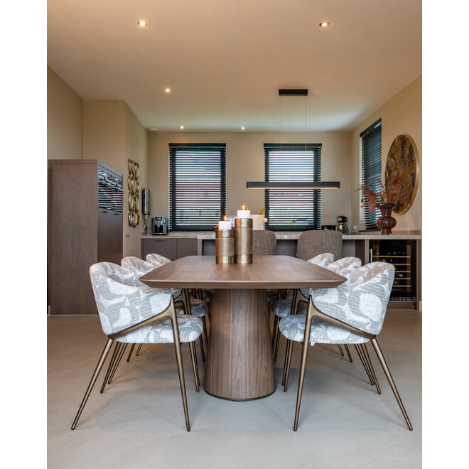 Eettafel Windsor walnut 230