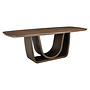 Eettafel Windsor walnut 230 brass base