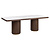Eettafel Willox beige 235 including glass