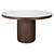 Eettafel Willox beige 130Ø including glass