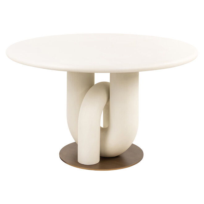Eettafel Winslow white 135Ø
