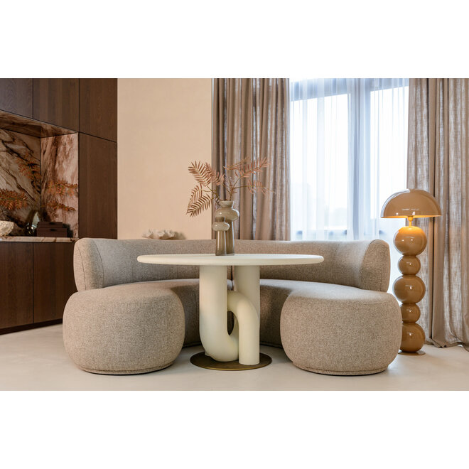 Eettafel Winslow white 135Ø