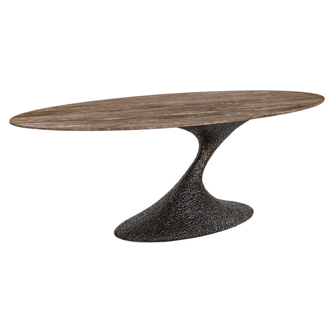 Eettafel Russo ash brown oval 235