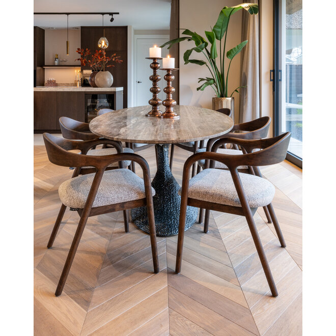 Eettafel Russo ash brown oval 235