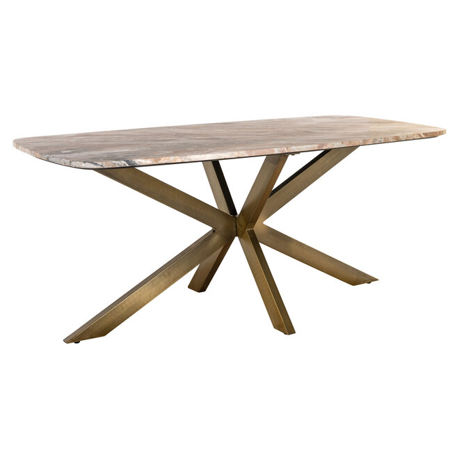 Eettafel Bottega Blush beige danish oval 220