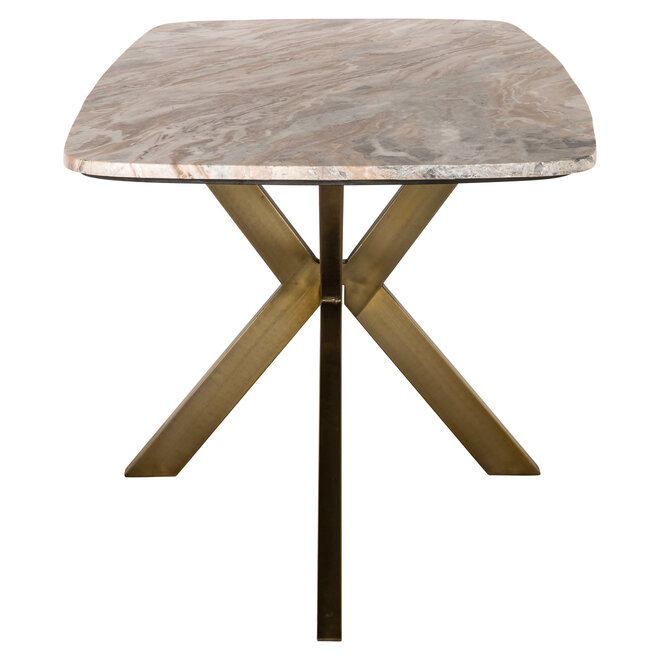 Eettafel Bottega Blush beige danish oval 220