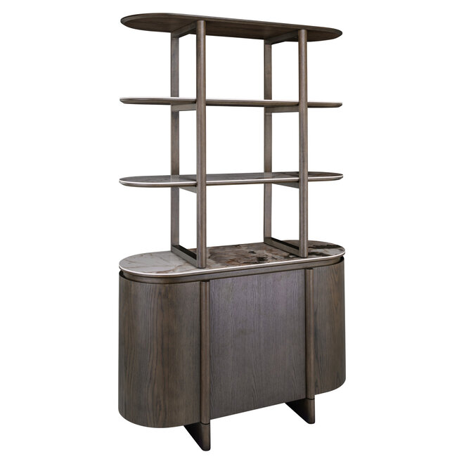 Wandkast Langford brown