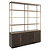 Wandkast Carter brown large 4-doors