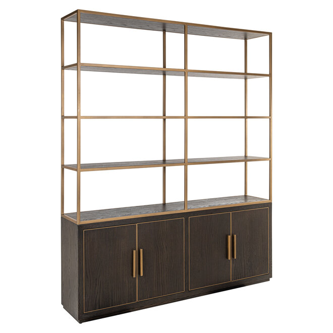 Wandkast Carter brown large 4-doors