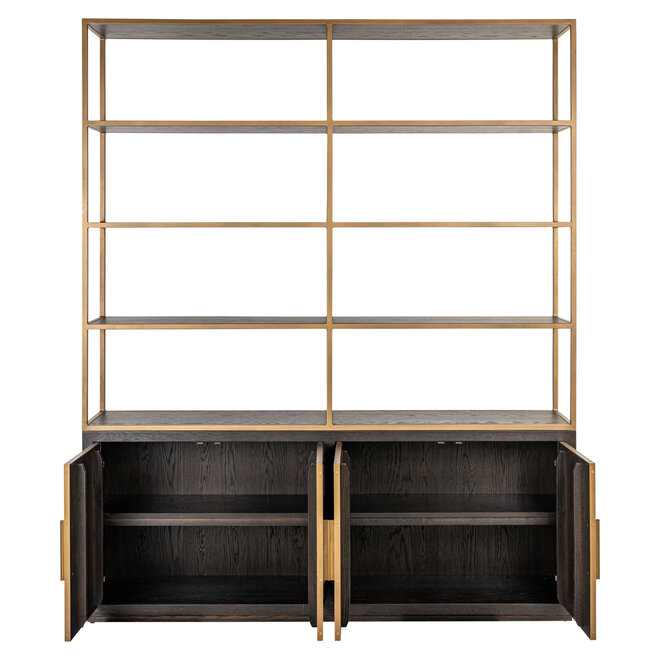 Wandkast Carter brown large 4-doors