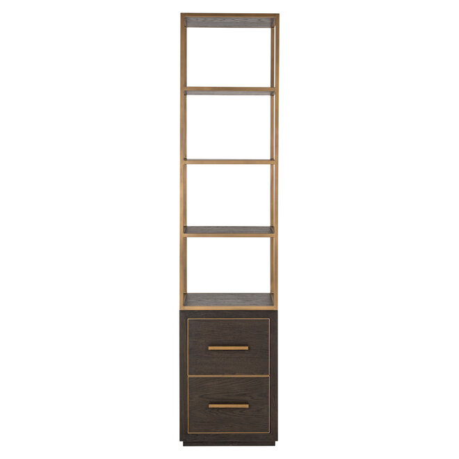 Wandkast Carter brown small 2-drawers