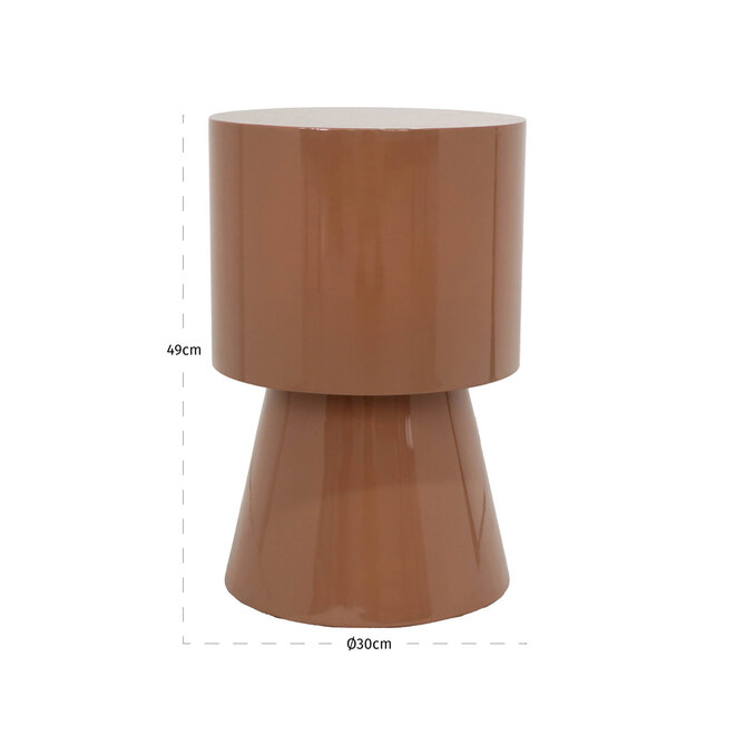 Bijzettafel Liza mocha mousse