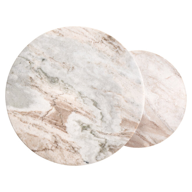 Bijzettafel Bottega Blush beige (Set of 2)