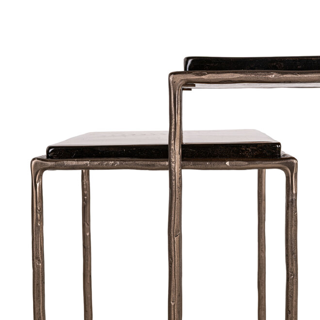 Bijzettafel Villano bronze (Set of 2)