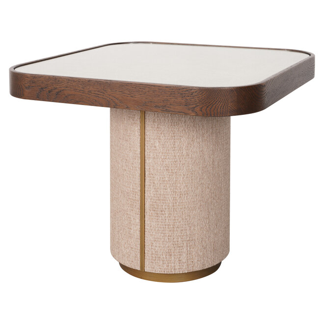 Bijzettafel Willox beige including glass