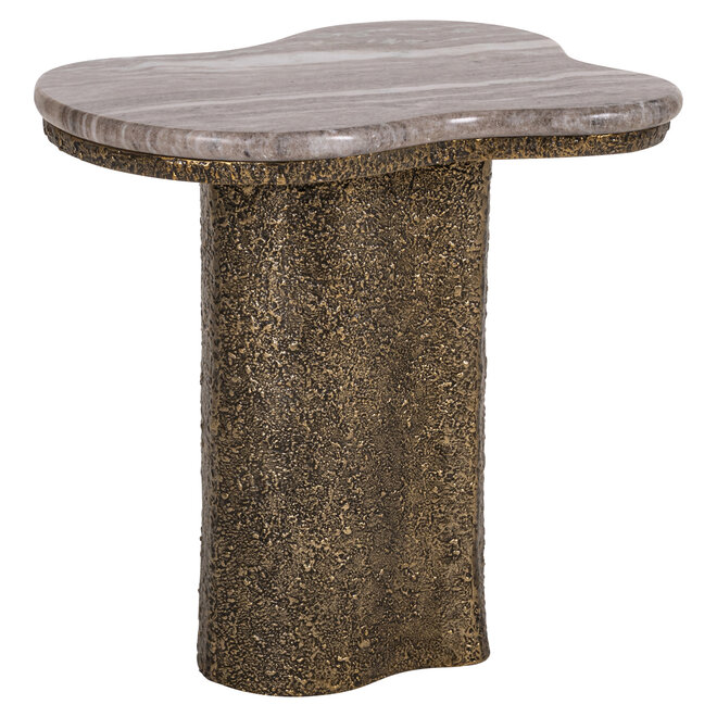 Bijzettafel Abandos brass antique
