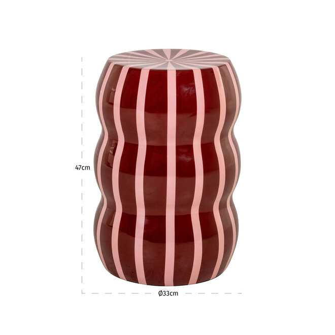 Bijzettafel Yalou red