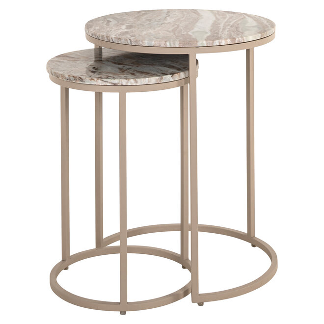 Bijzettafel Fairfax clay (Set of 2)