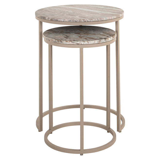Bijzettafel Fairfax clay (Set of 2)